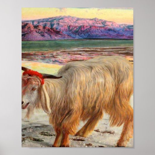 De zondebok William Holman Hunt Poster (Voorkant)