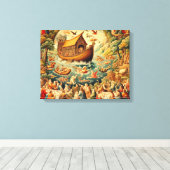 De zondvloed: geloof en vernieuwing Canvas Print (Insitu (Houten vloer))