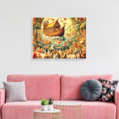 De zondvloed: geloof en vernieuwing Canvas Print (Insitu (Woonkamer))