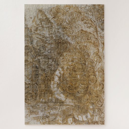 De zondvloed - Leonardo da Vinci (1515) Legpuzzel (Verticaal)