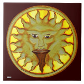 De zongod (Ra) Tegeltje (Voorkant)