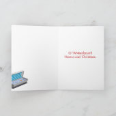 De Zonnebank van de sneeuwman Feestdagen Kaart (Binnen)