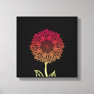 De zonnebloem canvas afdruk