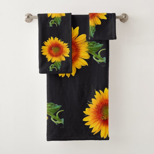 DE ZONNEBLOEM DIE DANST BAD HANDDOEK (Insitu)