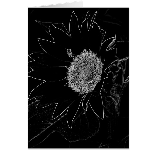 De zonnebloem en de bij (Voorkant)