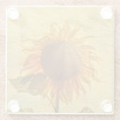 De Zonnebloem Glazen Onderzetter (Achterkant)