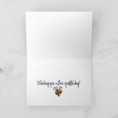 de zonnebloem van de bijensleep - 54 jaar oud kaart (Binnen)