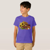 De Zonnebloem van de herfst en het Boeket van het T-shirt (Voorkant volledig)