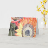 De Zonnebloem van de herfst Kaart (Gele Bloem)