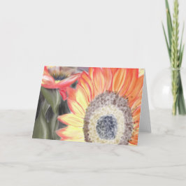 De Zonnebloem van de herfst Kaart