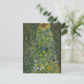 De zonnebloem van Gustav Klimt briefkaart (Staand voorkant)