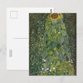 De zonnebloem van Gustav Klimt briefkaart (Voorkant / Achterkant)