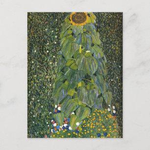 De zonnebloem van Gustav Klimt briefkaart