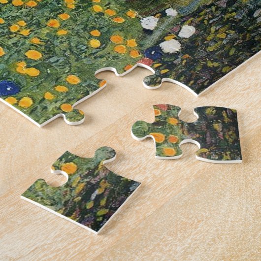 De zonnebloem van Gustav Klimt Legpuzzel (Zijkant)