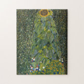 De zonnebloem van Gustav Klimt Legpuzzel (Verticaal)