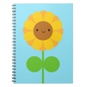 De Zonnebloem van Kawaii Notitieboek