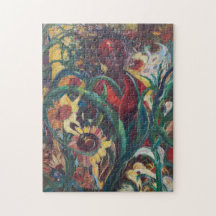 De zonnebloem-vrouw #1