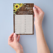 De Zonnebloemen Bruidsdouche Spelkaart van The Apr Flyer (Hand)