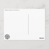 De zonnebloemen in de Zomer kleuren uw kaart (Achterkant)