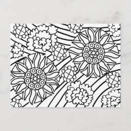 De zonnebloemen in de Zomer kleuren uw kaart