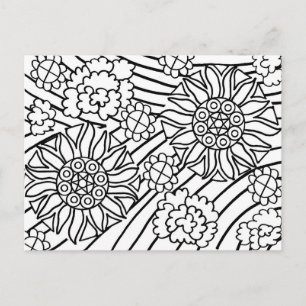 De zonnebloemen in de Zomer kleuren uw kaart