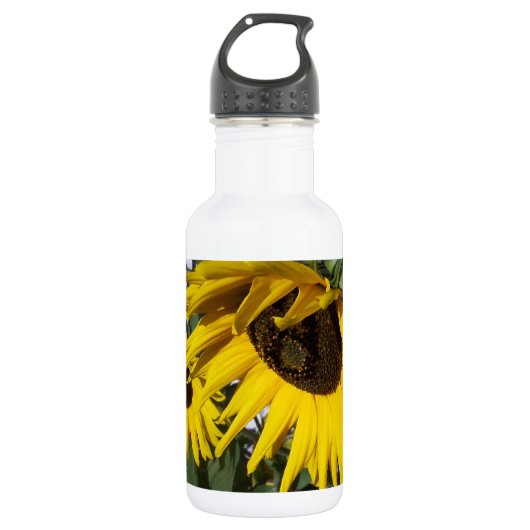 De Zonnebloemen van de hoogtezon Waterfles (Voorkant)