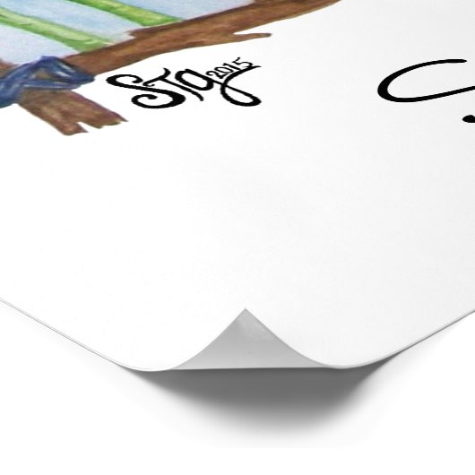 De zonnebloempitten poster (Hoek)