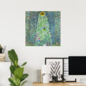 De zonnebloemschilderij van Gustav Klimt Poster (Thuiskantoor)