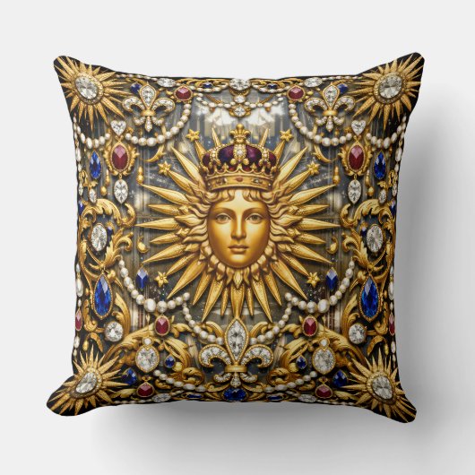 De Zonnekoning Versailles Franse weelderige Kussen (Voorkant)