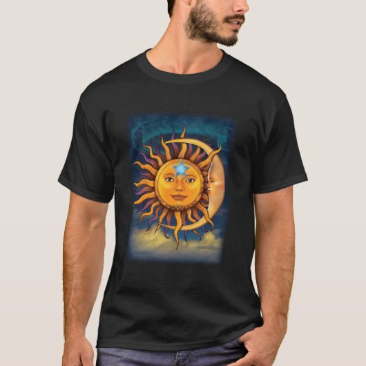 De zonnemaan van de berg t-shirt (Voorkant)