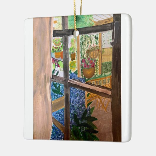 De zonnescherm keramisch ornament (Links)