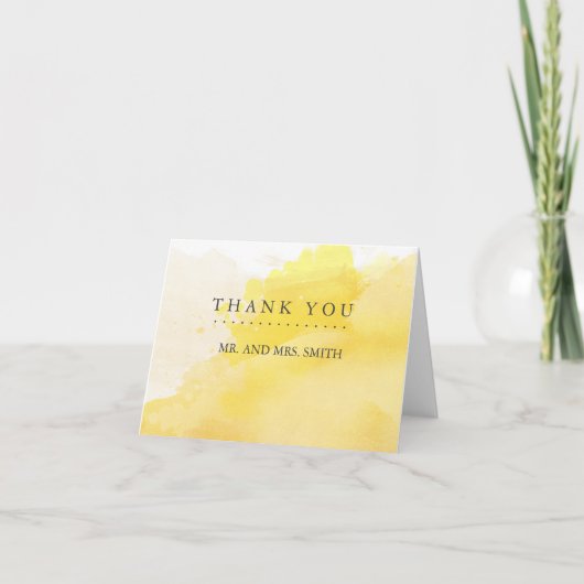 De Zonneschijn van de zomer dankt u nota neemt van Bedankkaart (Voorkant)