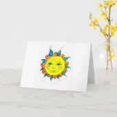 De Zonneschijn van het hallo Kaart (Gele Bloem)