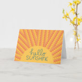 De Zonneschijn van het hallo - Kaart (Gele Bloem)