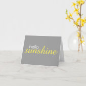 De "zonneschijn van het hallo" (spatie binnen) kaart (Gele Bloem)