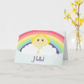 De Zonneschijn van het hallo! Wenskaart Kaart (Gele Bloem)