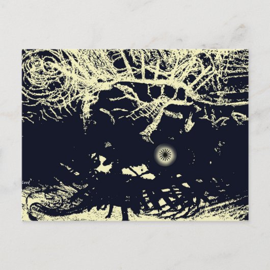 De zonneschijn verlaten briefkaart (Voorkant)