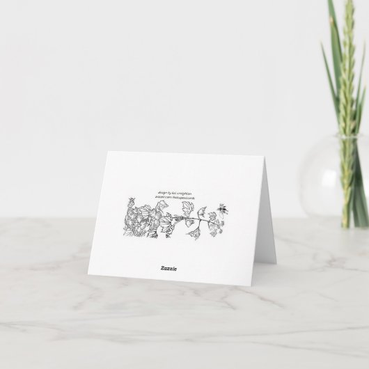 De Zonnestilstand Notecard van de winter Feestdagen Kaart (Achterkant)