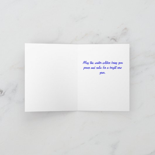 De Zonnestilstand van de winter Feestdagen Kaart (Binnen)