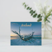 De Zonnewandelaar Solfar Beeldhouwwerk Reykjavik I Briefkaart (Staand voorkant)
