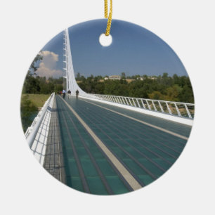 De Zonnewijzerbrug bij Turtle Bay Keramisch Ornament