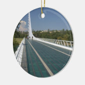 De Zonnewijzerbrug bij Turtle Bay Keramisch Ornament (Links)