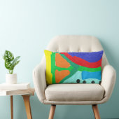 De zonnezijkleurige Abstracte lumbar Pillow Kussen (Stoel)