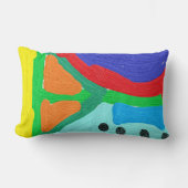 De zonnezijkleurige Abstracte lumbar Pillow Kussen (Voorkant)