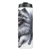 De zonnige houding van Keeshond Thermosbeker (Voorkant)