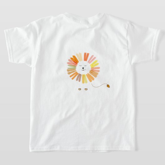 De zonnige leeuw T-Shirt (Laag Achter)