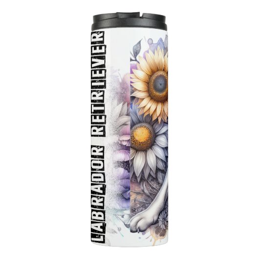 De zonnige sereniteit van Labrador Thermosbeker (Achterkant)