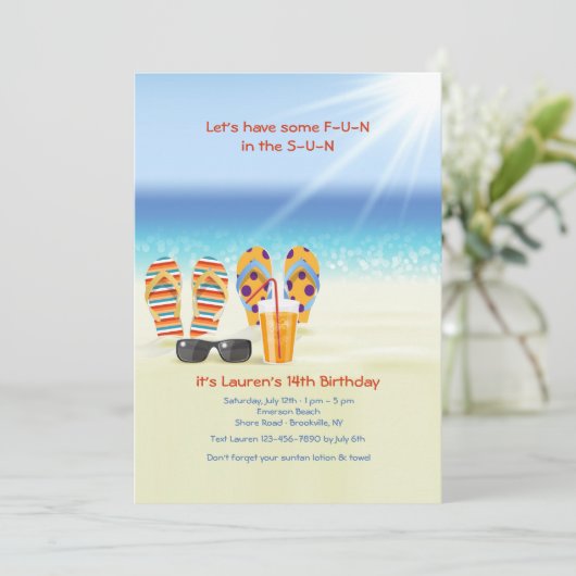 De zonnige Uitnodiging van de Kust (Staand voorkant)