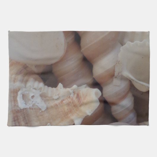De zonnige Zeeschelpen van de Zomer, de Liefde van Theedoek (Horizontaal)