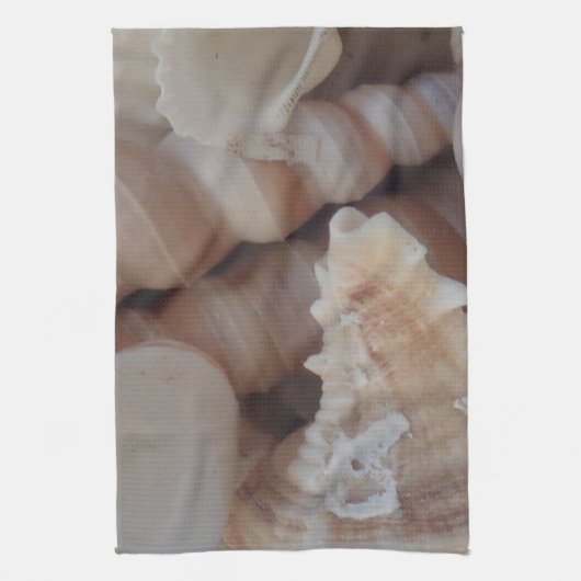 De zonnige Zeeschelpen van de Zomer, de Liefde van Theedoek (Verticaal)